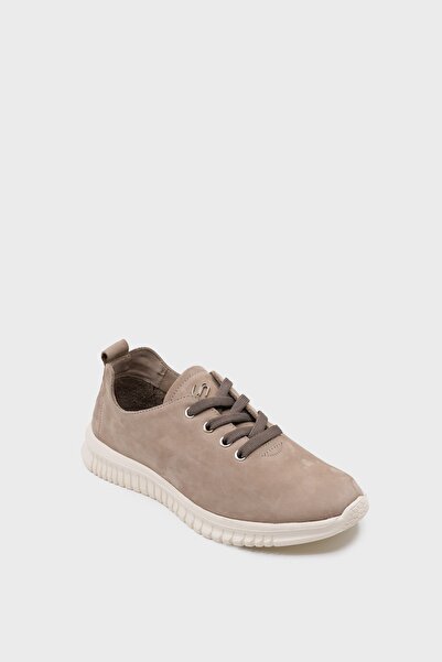 SHOEMOL SKS-072 Vizon Nubuk Kadın Sneaker