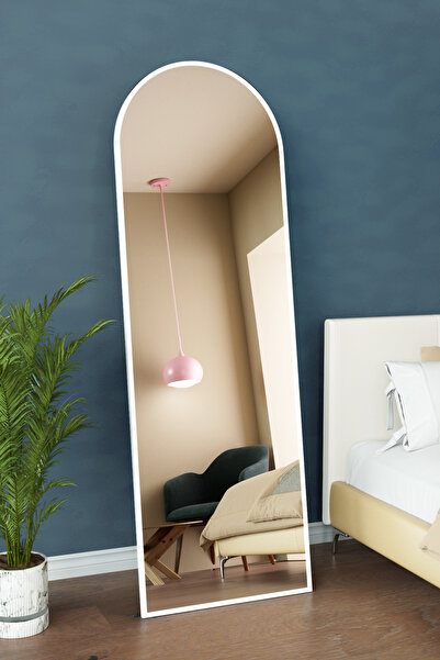 hediye kapında Influencer Metal Çerçeveli Ve Ayaklı Boy Aynası 180x60 Cm Beya...