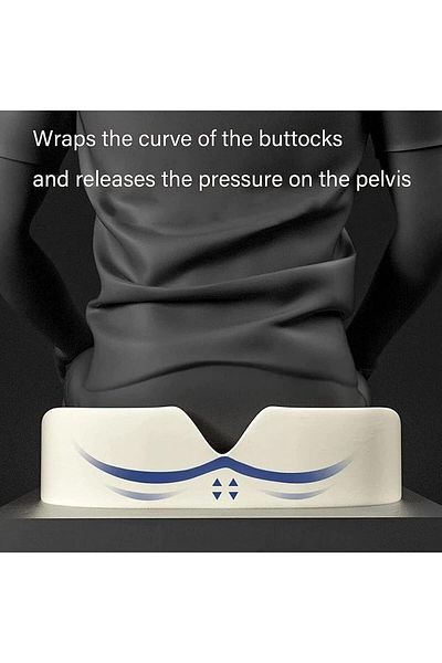 CFT Cushion - Car Seat Butt Pillow, Hip Support for Office Chair and Wheelchair - Memory Foam