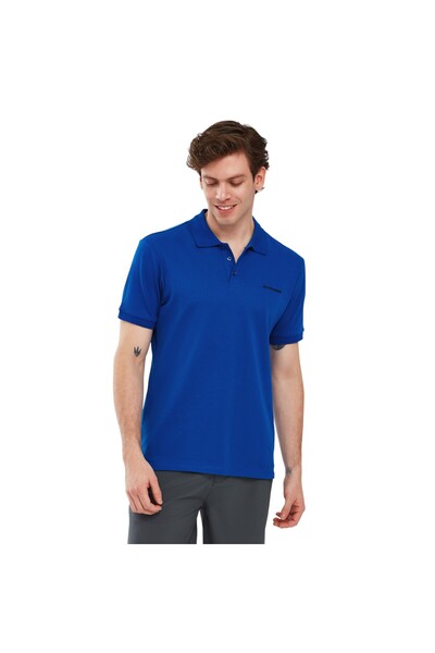 SKECHERS Ανδρικό μπλουζάκι με μπλε γιακά πόλο