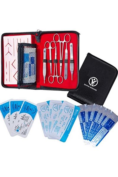 Jiffy Suture Pad Thread & Needle Ideal Practice Training Kit for Medical Student