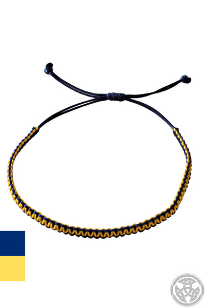 Lugus Dizayn سوار من حبل المشجعين باللون الأصفر والأزرق الداكن، سوار من حبل ا...