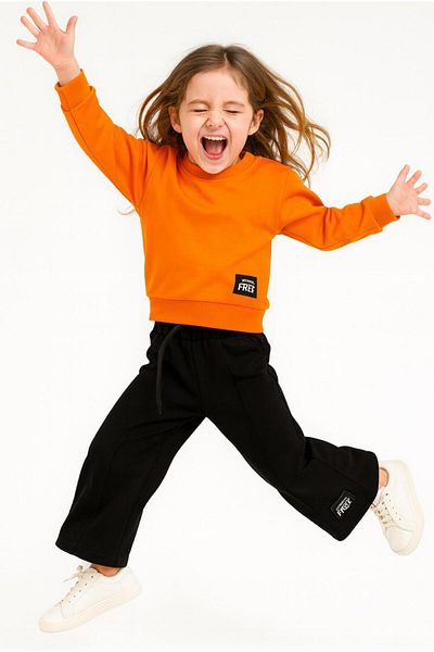 renkli diyar Girl's Bottom Top Set School Nursery Primary School Kindergarten