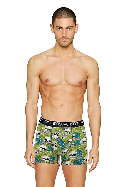 ANTHONY JACKSON Lycra 5-Piece-3-Piece Box Patterned Premium Men's Boxer Palm Horizon