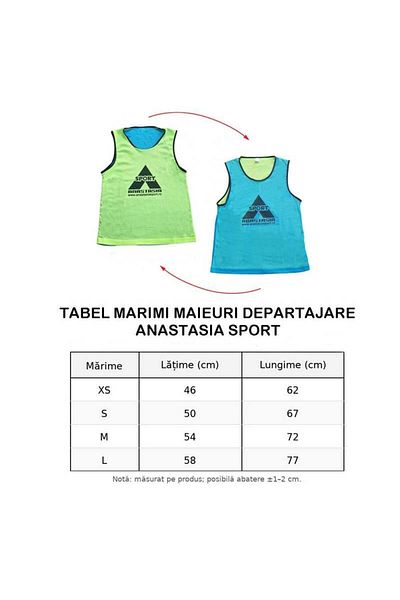 Anastasia Sport tie-break jersey, double girl, blue/yellow, size L