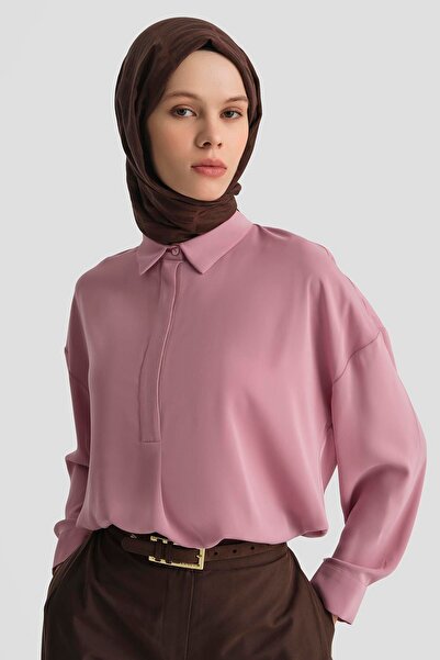 Armine Gömlek 25KD7001 Gül Kurusu