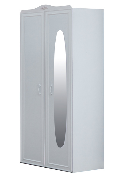 benim odam Isabella 2 Kapılı Ayna Kapaklı Dolap Genç / Çocuk Odası 202