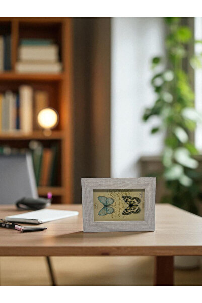 CİHO Ramă decorativă din lemn pentru fotografii / amintiri cu sticlă 10×15 cm