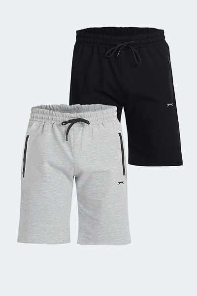 Slazenger Over Set of 2 Men's Shorts Black - Gray