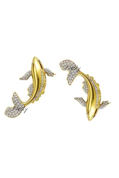 neslyaccessories New Season Brand Design Fish Earrings