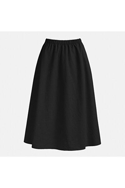 HAKKE Linen look bell skirt