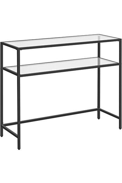 Optim Solution Masă de intrare, cu 2 niveluri, blat din sticlă securizată, ca...