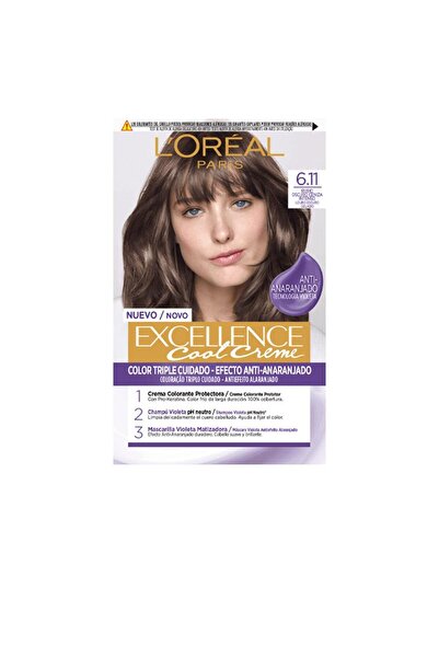 L'Oreal Paris Vopsea de par permanenta, L’oreal Paris EXCELLENCE COOL, 6.11 rubio oscuro ceniza, 1 buc