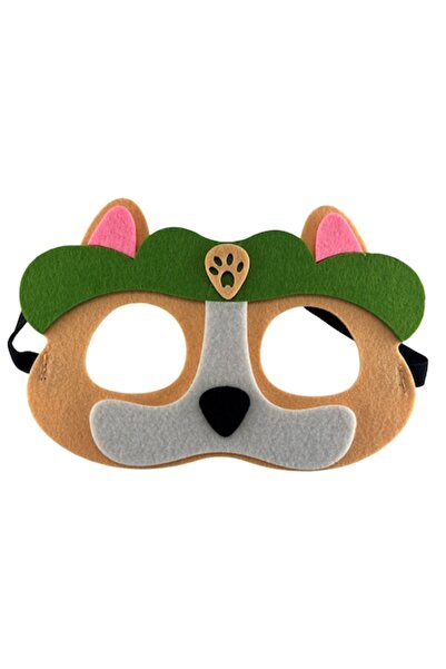 Mixbo Mască pentru copii cu pălărie, 20 x 12,5 cm, fetru/elastic, multicoloră