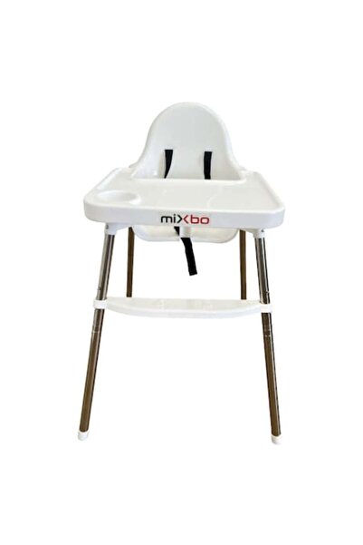 Mixbo Scaun înalt pentru bebeluși și copii cu tavă și centură de siguranță, a...