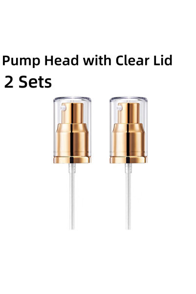 Choice1 مجموعتان من رؤوس المضخة الشفافة لكريم الأساس السائل DW، موزع مضخة لضو...
