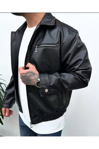 JESS PLUS New Season Men's Carbon Leather Jacket