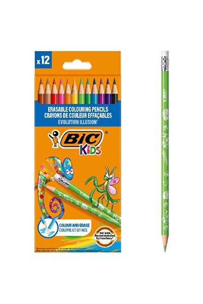 Bic Creioane colorate Evolution Illusion 2.8 mm 12 buc. Copii