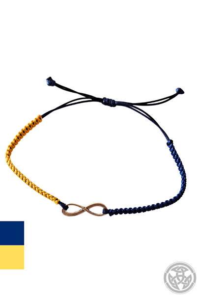Lugus Dizayn Fan Rope Bracelet Yellow Navy Blue Color, Lantern Fan Rope Brace...