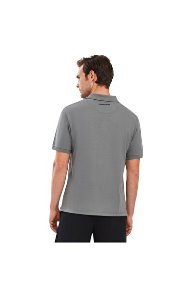 SKECHERS Ανδρικό μπλουζάκι πόλο από ανθρακί με γιακά