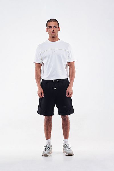 duneus Cotton sports shorts - black