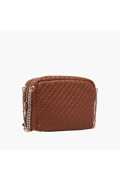 Guess Francy Camera Textured Crossbody Bag with Chain Strap