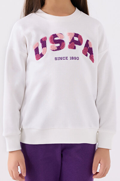 U.S. Polo Assn. U.S. Polo Assn Kız Çocuk Krem Eşofman Takımı