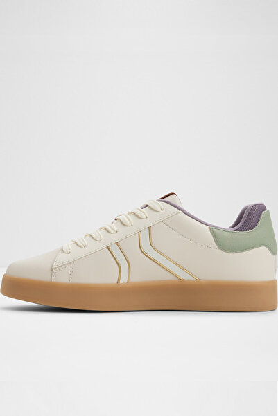 Aldo DINASAMI03 - Erkek Beyaz Palmiye Desenli Sneaker