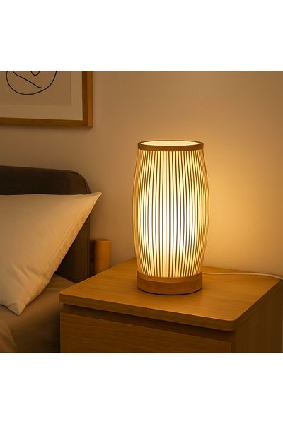 Gharaib Al Tuhaf Sokun Lamp - Wooden Design with Warm Lighting