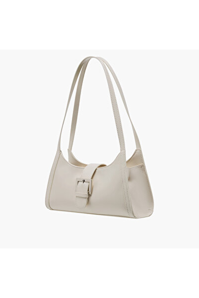 Marina Galanti Solid Shoulder Bag with Double Handle and Magnetic Closure