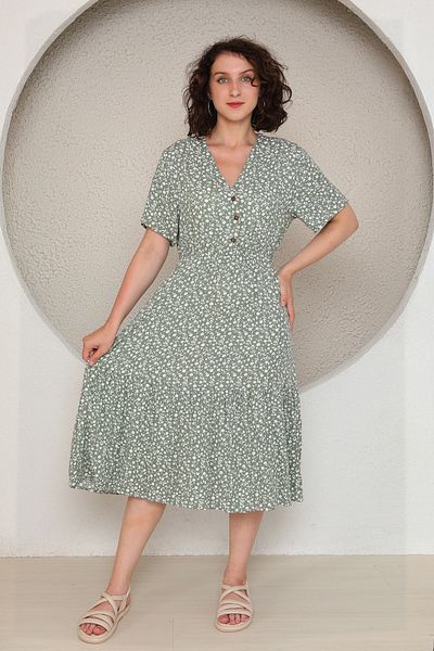stcococix since 1990 V-Neck Short Sleeve Dress