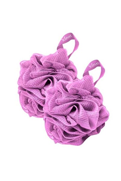 solarae مجموعة لوفة استحمام فاخرة ناعمة الملمس ومقشرة من قطعتين (أرجواني)