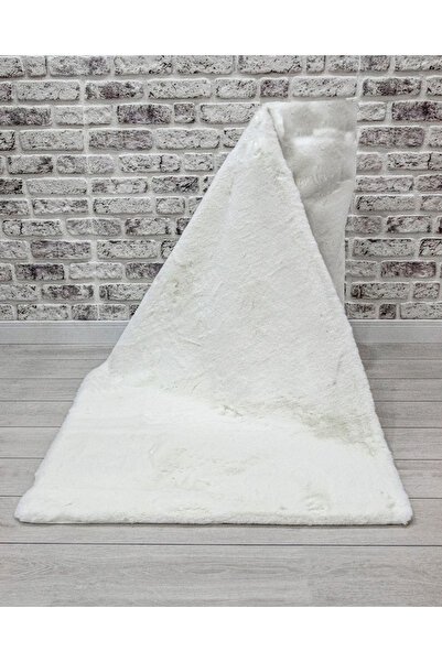 Apex Halı Polo 8705 Beyaz Yumuşak Dokulu Kaydırmaz Yıkanabilir Üst Kalite Pos...