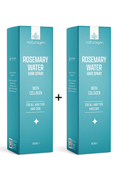 Naturagen Rosemary Water Hair Sprey 2X100ml - Kolajenli Saç Toniği-%100 Doğal...