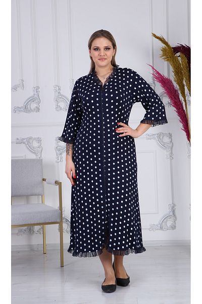 KARAMEŞE Women's Full Zippered Viscose Dress