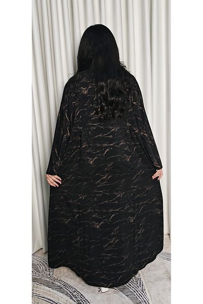 Elegance and beauty Summer abaya, soft and light fabric, with back and side pleats