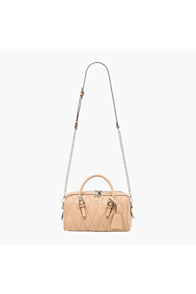 SASHA Quilted Duffle Bag with Detachable Strap and Zip Closure