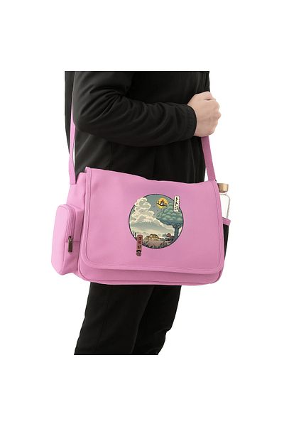 Touz Moda Totoro Unisex Black Messenger Bag