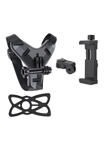 Choice مع مشبك هاتف وحزام ذقن لخوذة الدراجات النارية لكاميرا Gopro Hero 13 12...