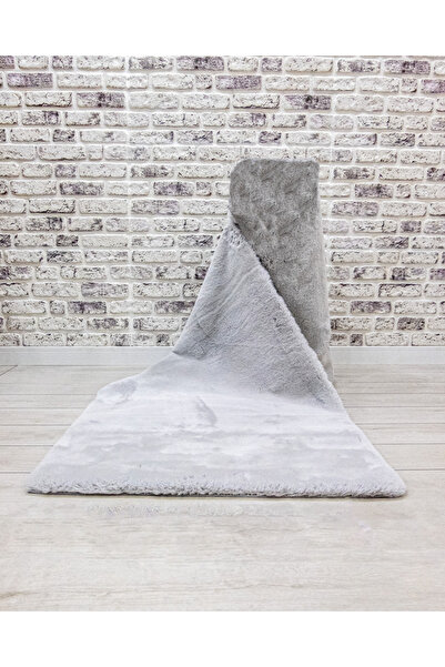 Apex Halı Polo 8702 Gri Yumuşak Dokulu Kaydırmaz Yıkanabilir Üst Kalite Post ...