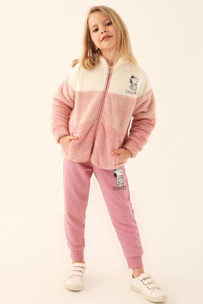 SNOOPY Retro Pink Girls' Tracksuit Set