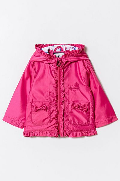 Verscon Girl's Hooded Embroidered Windbreaker & Raincoat 1 - 5 Years