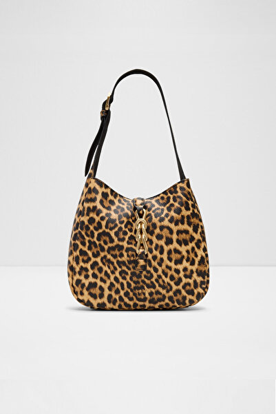 Aldo SSOFFIETY - Kadın Leopar Desenli Zincir Detaylı Mıknatıs Kapamalı Orta B...