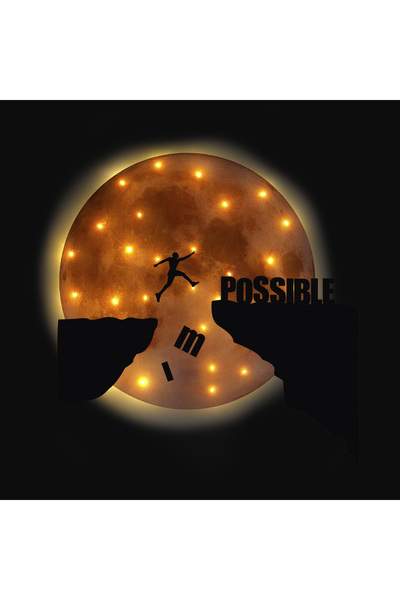 Lucenda Kişiselleştirilebilir Ledli Işıklı Epoksi Cam Katmanlı Tablo Possible...