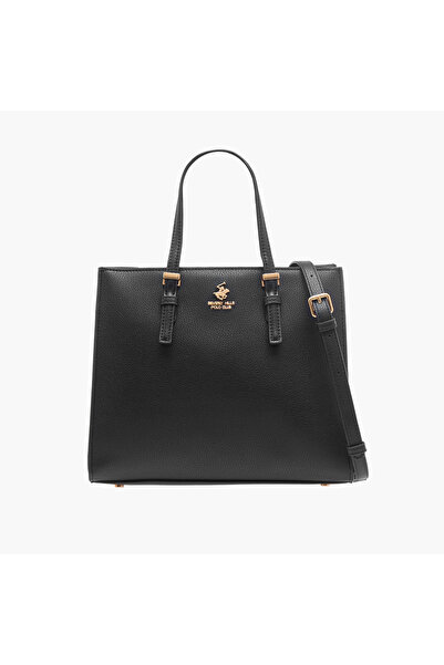 Beverly Hills Polo Club Logo Detail Tote Bag with Adjustable Strap
