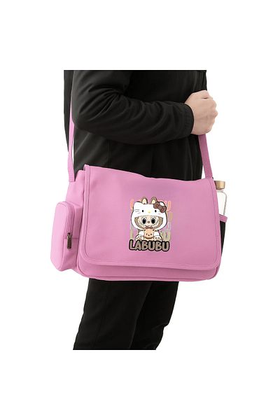 Toum Cute Labubu Printed Unisex Messenger Bag