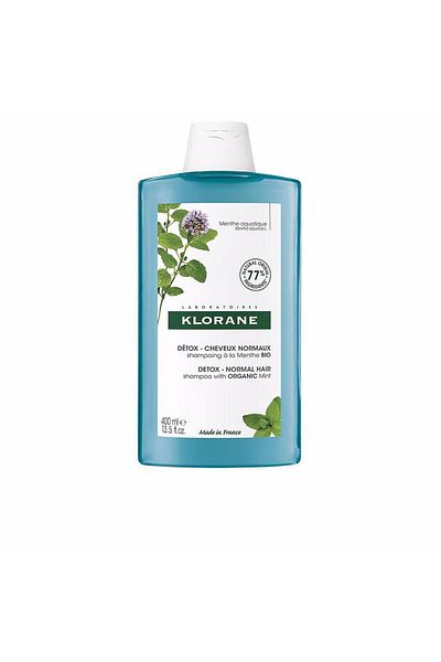 Klorane Sampon detoxifiant pentru par normal A LA MENTA BIO 400 ml