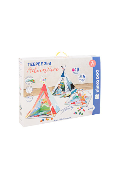 Kikka Boo KikkaBoo Teepee play tent with 2in1 Adventure Boy activity mat