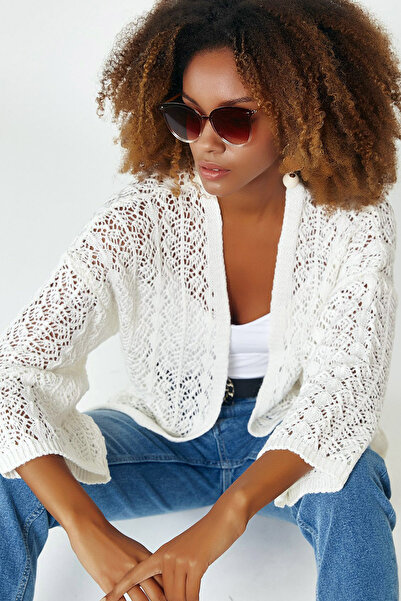 Ottawe Regular Fit Rahat V Yakalı Delikli Kapamasız Cepsiz İnce Günlük Triko ...