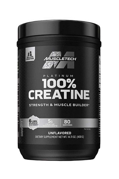MUSCLETECH Essential Series Platinum 100% Creatine Micronized And Hplc-tested Unflavored 80 Servings